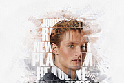 Artistic Portrait Typography Art, an Action Add-On by MRI STUDIO (Thumbnail 2 of 16)