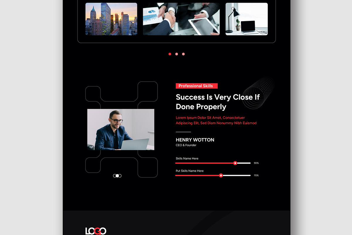Business Landing Page Layout, a Landing Page Template by MightyDesign (Photo 5 of 9)