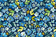 Blue, green, orange and navy, a Pattern Graphic by Anya-D (Thumbnail 1 of 7)