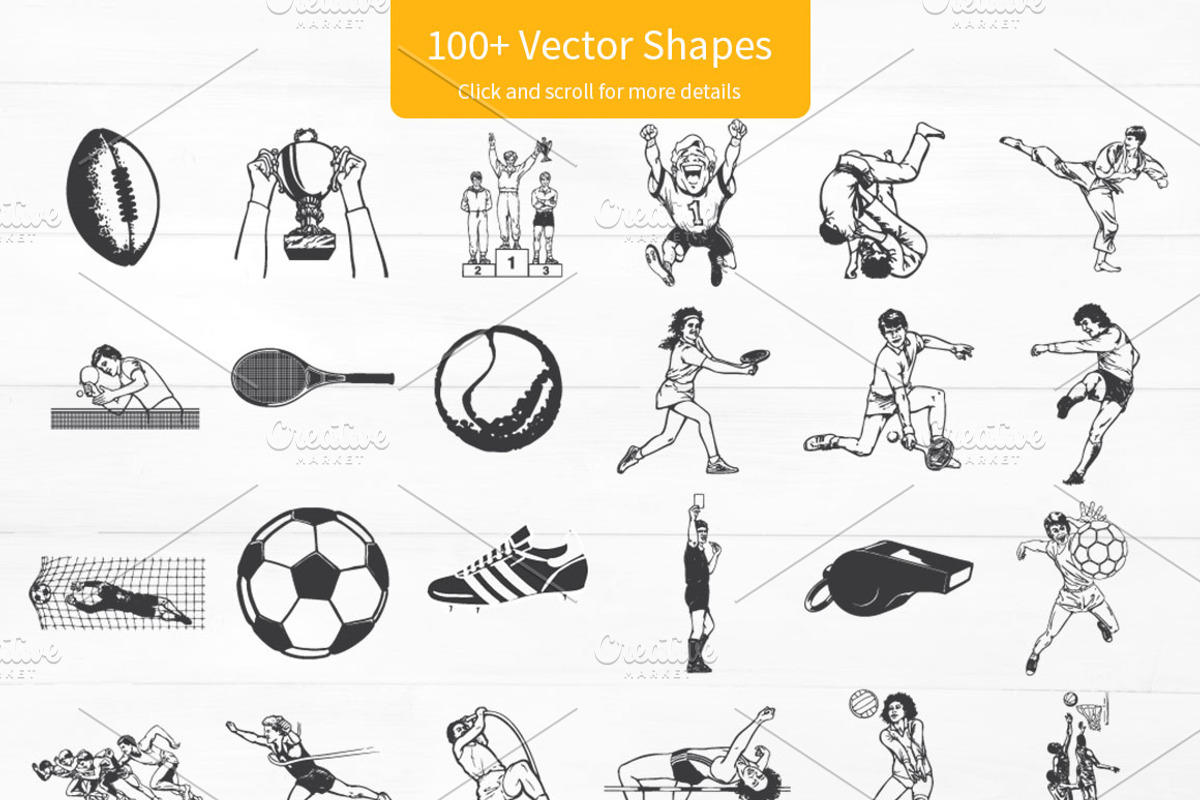 Sports Vector Illustration Kit, a Sport Illustration by ORCOLOR (Photo 2 of 5)