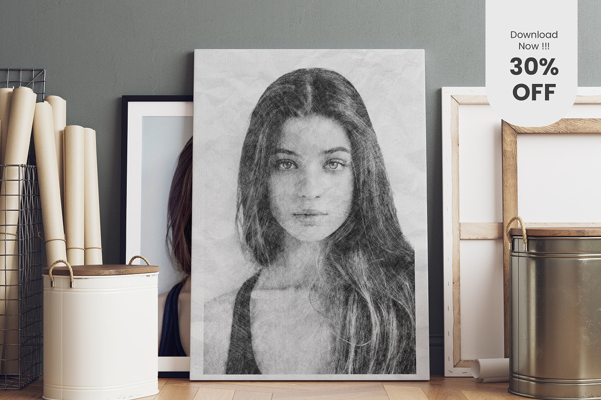 Photoshop - Sketch Photo Effect, a Poster Template by AIM DESIGN STUDIO (Photo 2 of 5)