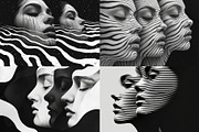 24 Optical Illusion Faces, a Person Illustration by HipFonts (Thumbnail 7 of 7)