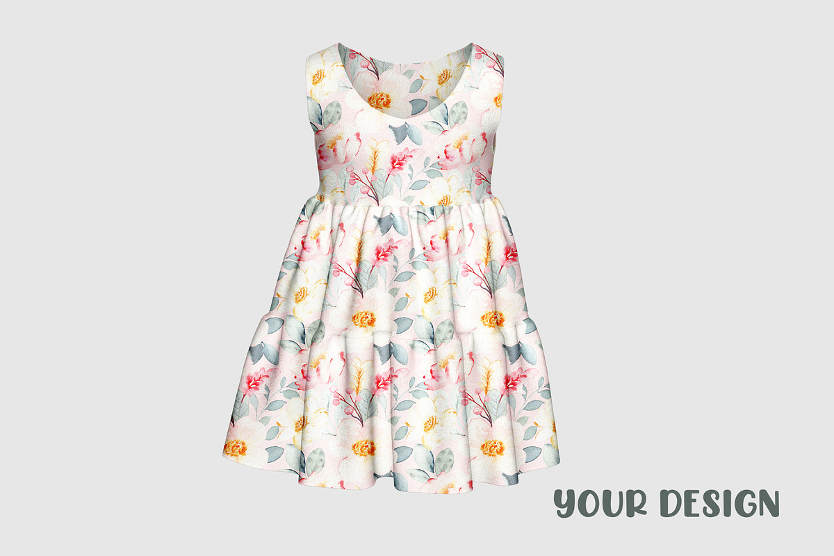 Kids Dress Mockup, an Advertising Mockup by PudraART (Photo 4 of 6)