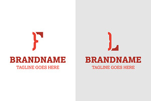 Letter F and L Code Simple Logo, a Branding & Logo Template by Pray Art Design Studio