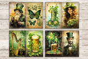 St. Patrick's Day Junk Journal Paper, a Seasonal Illustration by GlamArtZhanna (Thumbnail 4 of 10)