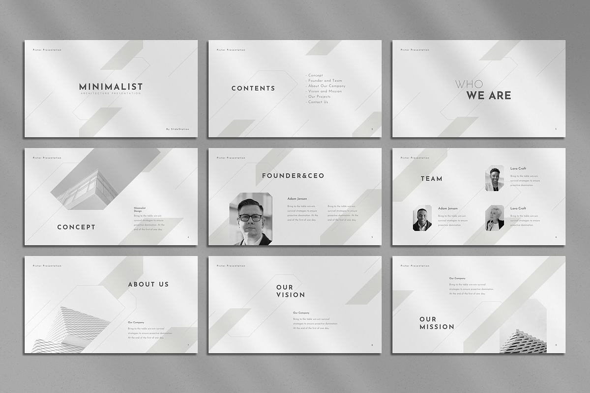 Pictor Presentation Template, a Presentation Template by SlideStation (Photo 3 of 7)