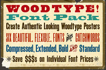 Woodblock Font Pack