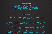Billy Ohio Typeface, a Script Font by alit design (Thumbnail 11 of 15)