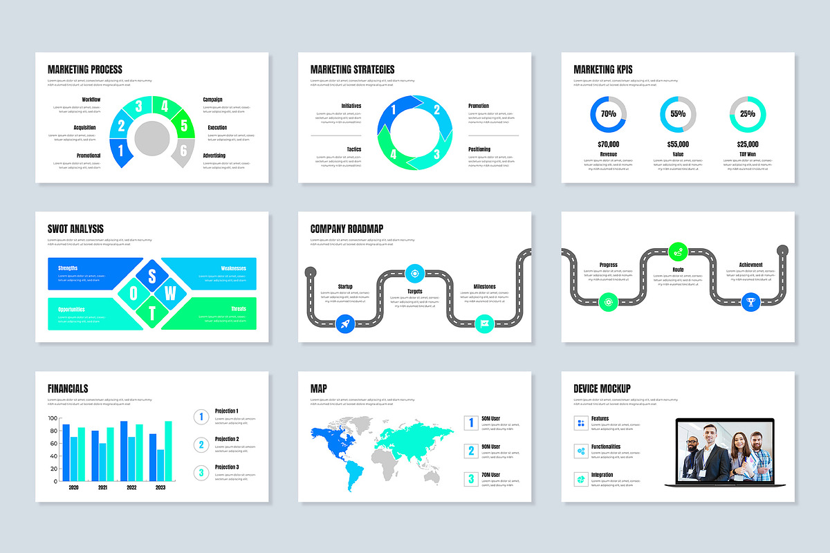Business PowerPoint Presentation, a Presentation Template by Mighty-Slide (Photo 4 of 5)