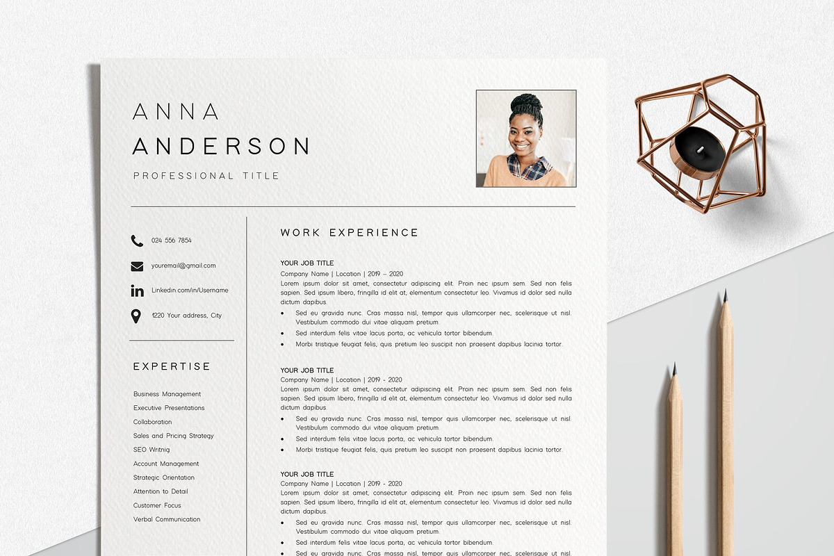 Resume Template CV Professional, a Resume Template by LucaTheme (Photo 2 of 10)