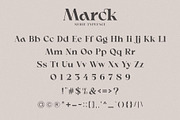 Marck _ Modern Typeface, a Serif Font by Penatic Studio (Thumbnail 7 of 8)