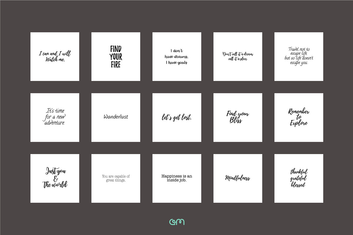 New Year Quote Bundle, a Social Media Template by AM Studio (Photo 9 of 12)