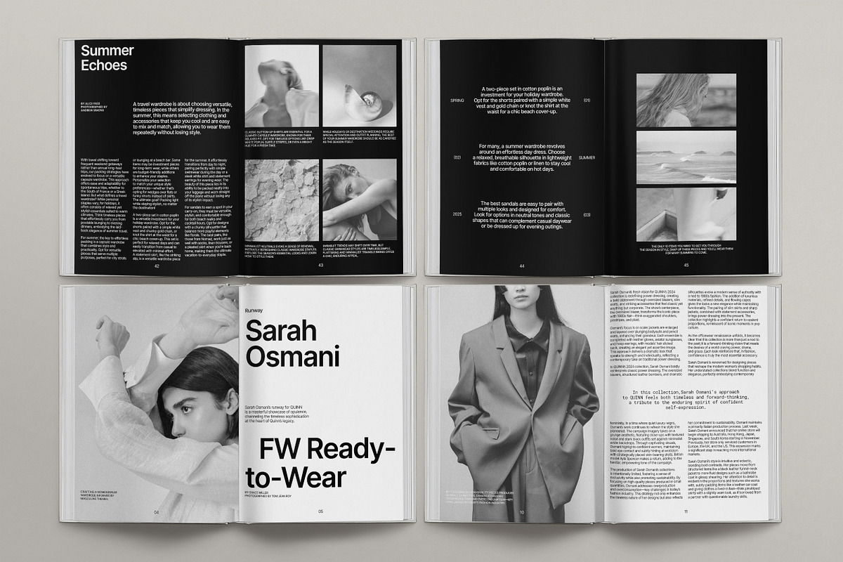 QUINN / Portfolio Magazine Template, a Brochure Template by Studio Dara (Photo 12 of 18)