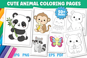 Cute Animals Coloring Pages for Kids, an Animal Illustration by Ink Gallery (Thumbnail 1 of 8)
