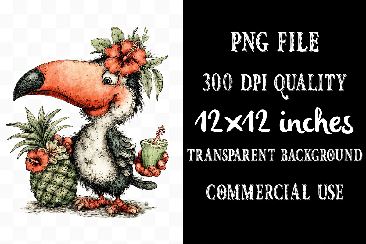 Cute Summer Tropical Birds Clipart, a Seasonal Illustration by Designking (Photo 4 of 5)