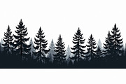 Majestic Pine Trees Silhouette, an Illustration by Amazin_art (Thumbnail 4 of 9)