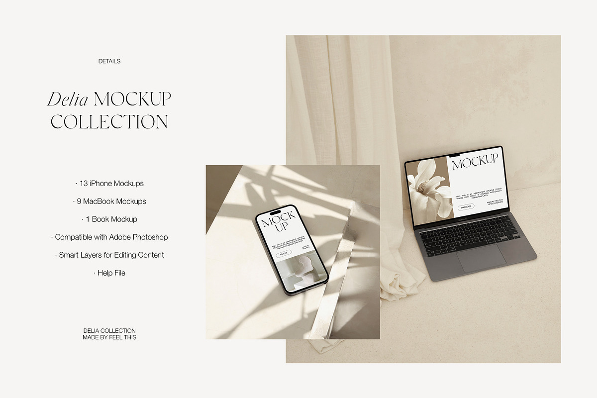 iPhone MacBook Book Mockups, an iPhone Mockup by Feel This (Photo 8 of 11)