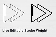 Arrows Vector Icon Set, an Icon by Krukowski Graphics (Thumbnail 4 of 6)