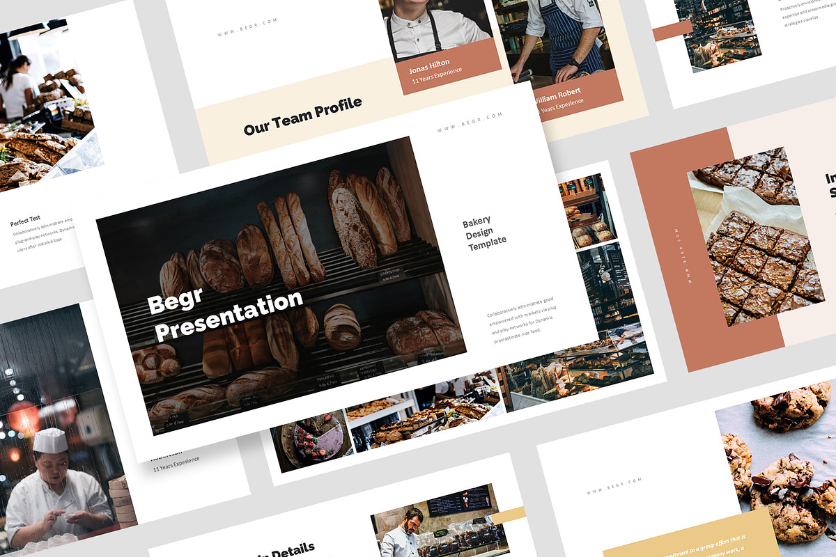 Begr : Patisserie Biz Powerpoint, a Presentation Template by Punkl Camp (Photo 1 of 16)