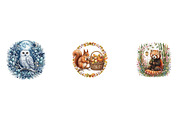 Premium Animal Art clipart Bundles, a Seasonal Illustration by CreationArt (Thumbnail 4 of 4)