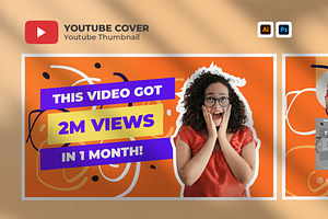 Youtube Thumbnail Cover Design, a Social Media Template by hekenostudio