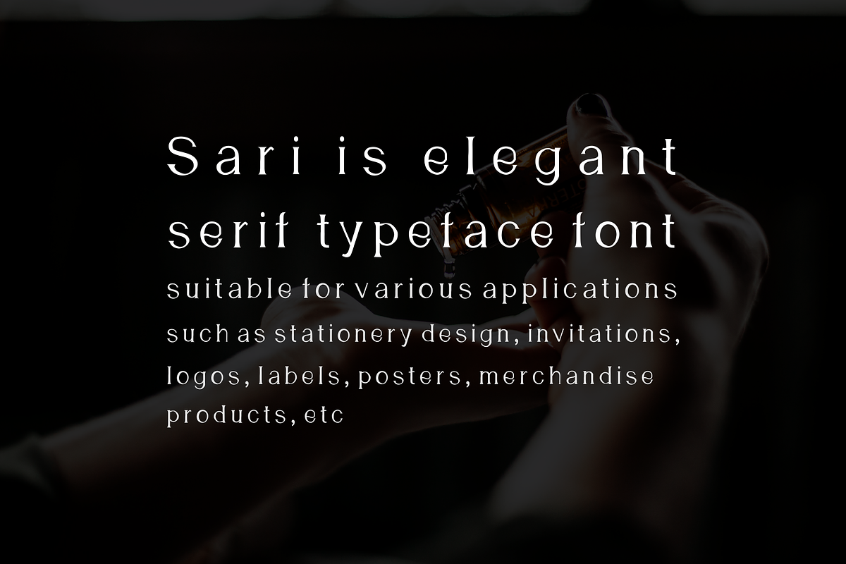 Sari Modern Serif Typeface, a Serif Font by zerologicstudio (Photo 2 of 3)