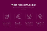Animated Feminist Icons Set, an Outline Icon by Prosymbols (Thumbnail 2 of 4)