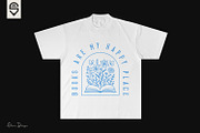 Floral Book Lover, T-shirt Design, a Graphic by shaondesigns (Thumbnail 2 of 4)