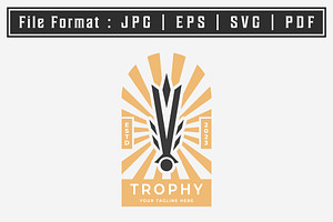 emblem badge luxury trophy logo icon