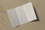 Minimalist Trifold Menu Template, a Stationery Template by Paraná Studio (Thumbnail 6 of 7)