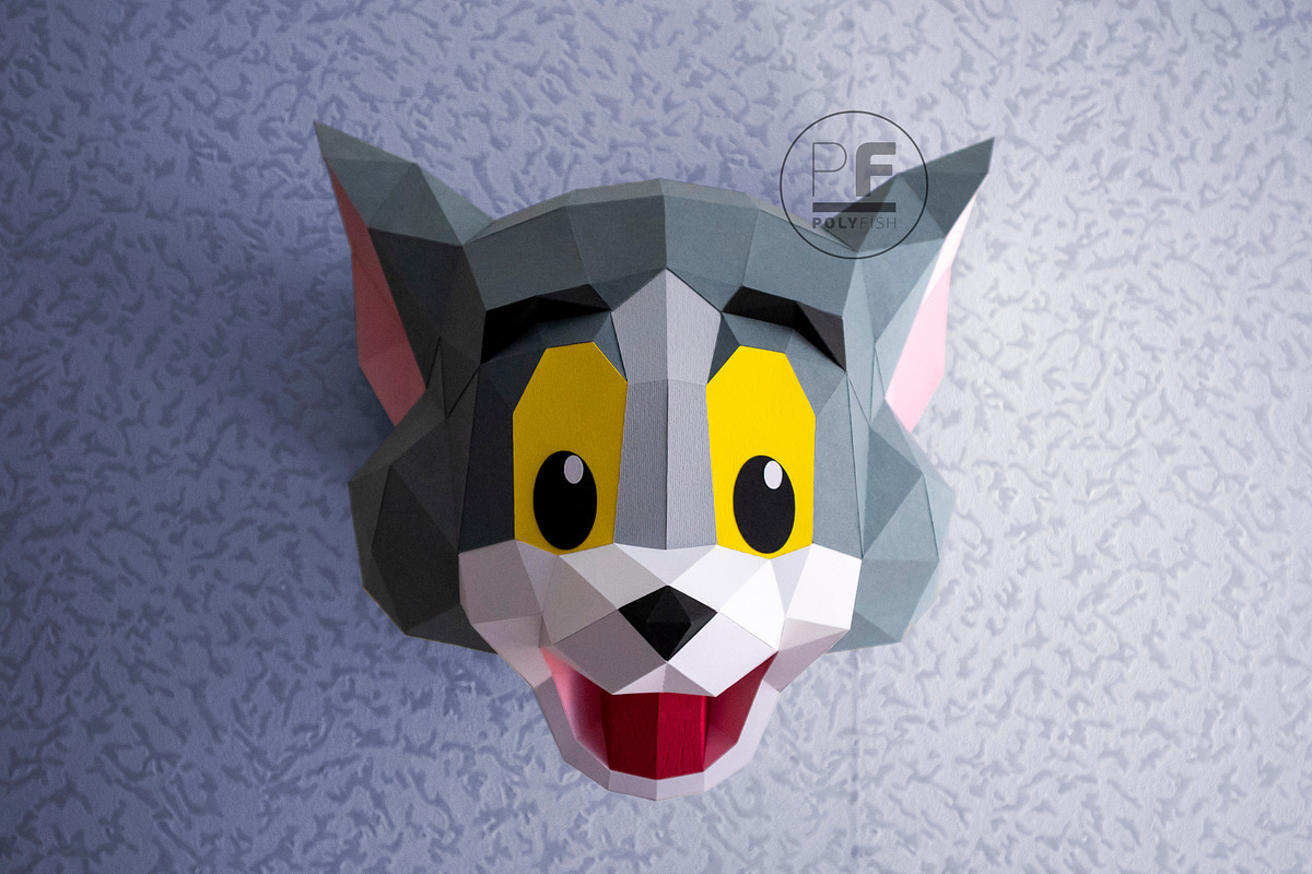 DIY Tom and Jerry 3D model template preview 8