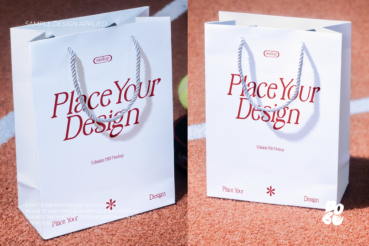 Paperbag Sport Mockup Set - Vol 2, a Packaging Mockup by DOBE Studio (Photo 3 of 4)