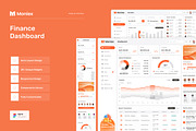 Moniex – Finance Dashboard UI Figma, an UI Kit Template by peterdraw (Thumbnail 1 of 7)