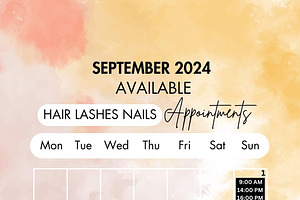 Instagram Story Calendar - SEPTEMBER