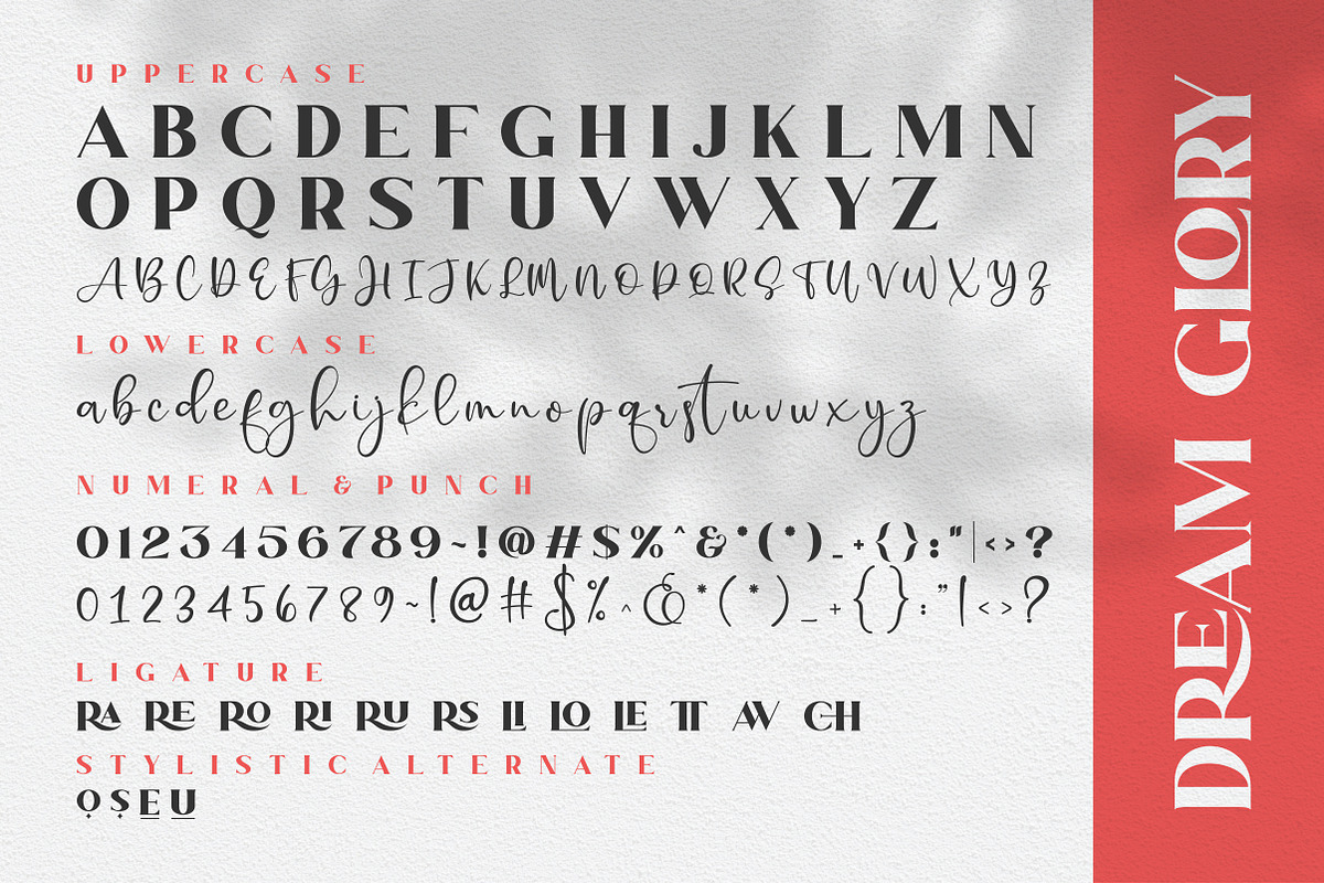 Dream Glory | A Stylish Font Duo, a Serif Font by ErgibiStudio (Photo 9 of 10)