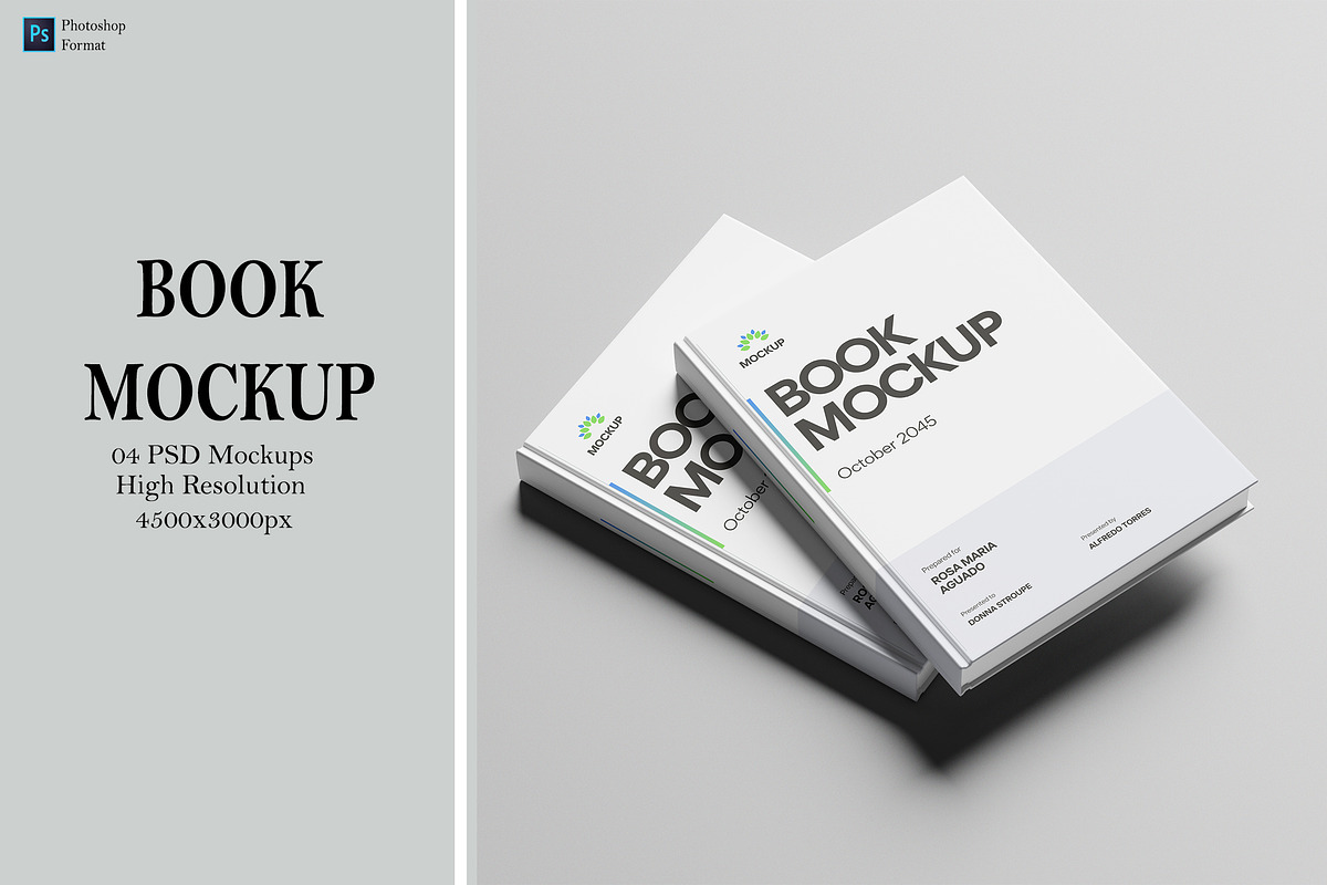 Book Mockup, a Books & Magazine Mockup by Ataku Design (Photo 1 of 5)
