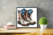 4th of July Cowgirl Boots Sublimatio, an Illustration by SVGArt (Thumbnail 5 of 6)