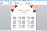 Wedding Seating Chart Template, a Stationery Template by retrographix (Thumbnail 3 of 3)