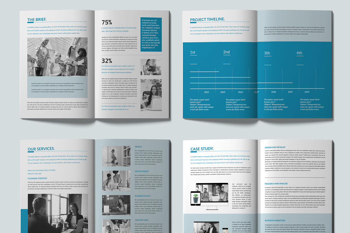 Proposal Template Layout, a Brochure Template by ContestDesign (Photo 3 of 4)