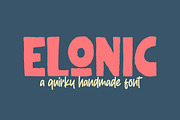 Elonic a Quirky Handmade Font, a Sans Serif Font by Blankids Studio (Thumbnail 1 of 9)