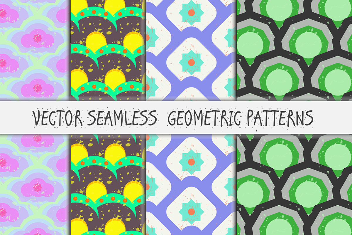 Grunge Seamless Patterns, a Pattern Graphic by barsrsind