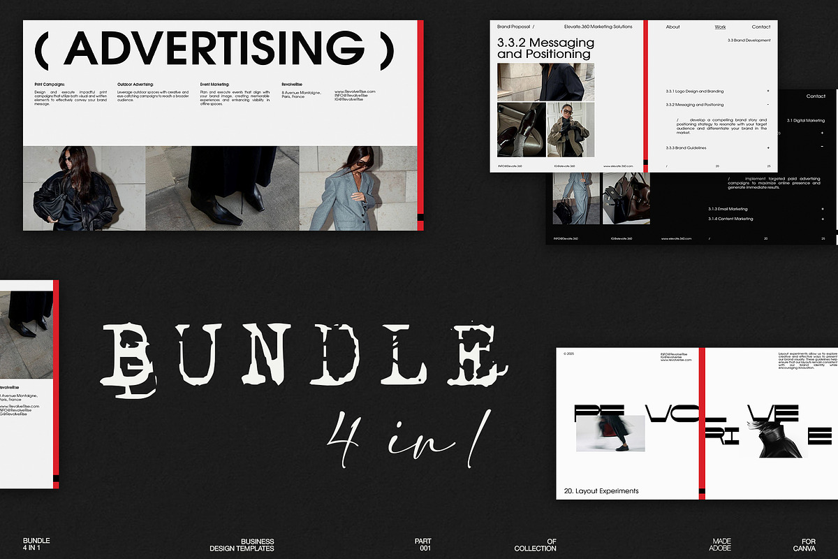 Business Templates | 4-in-1 Bundle