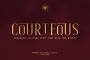 Courteous // Elegant Serif, a Serif Font by Motokiwo (Thumbnail 1 of 11)