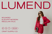 Lumend Rounded, a Sans Serif Font by Craft Supply Co. (Thumbnail 1 of 8)