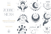 ZODIAC SIGNS LINE ART, an Object Illustration by Kate Art (Thumbnail 1 of 19)