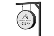 Hanging Storefront Logo Sign Mockup, a Mockup by graphypix (Thumbnail 3 of 4)