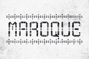 Maroque Stencil Font, a Font by Hello Mart (Thumbnail 1 of 5)