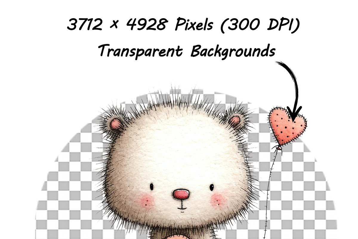 Whimsical Doodle Valentine Animals, an Illustration by one-touch (Photo 14 of 19)