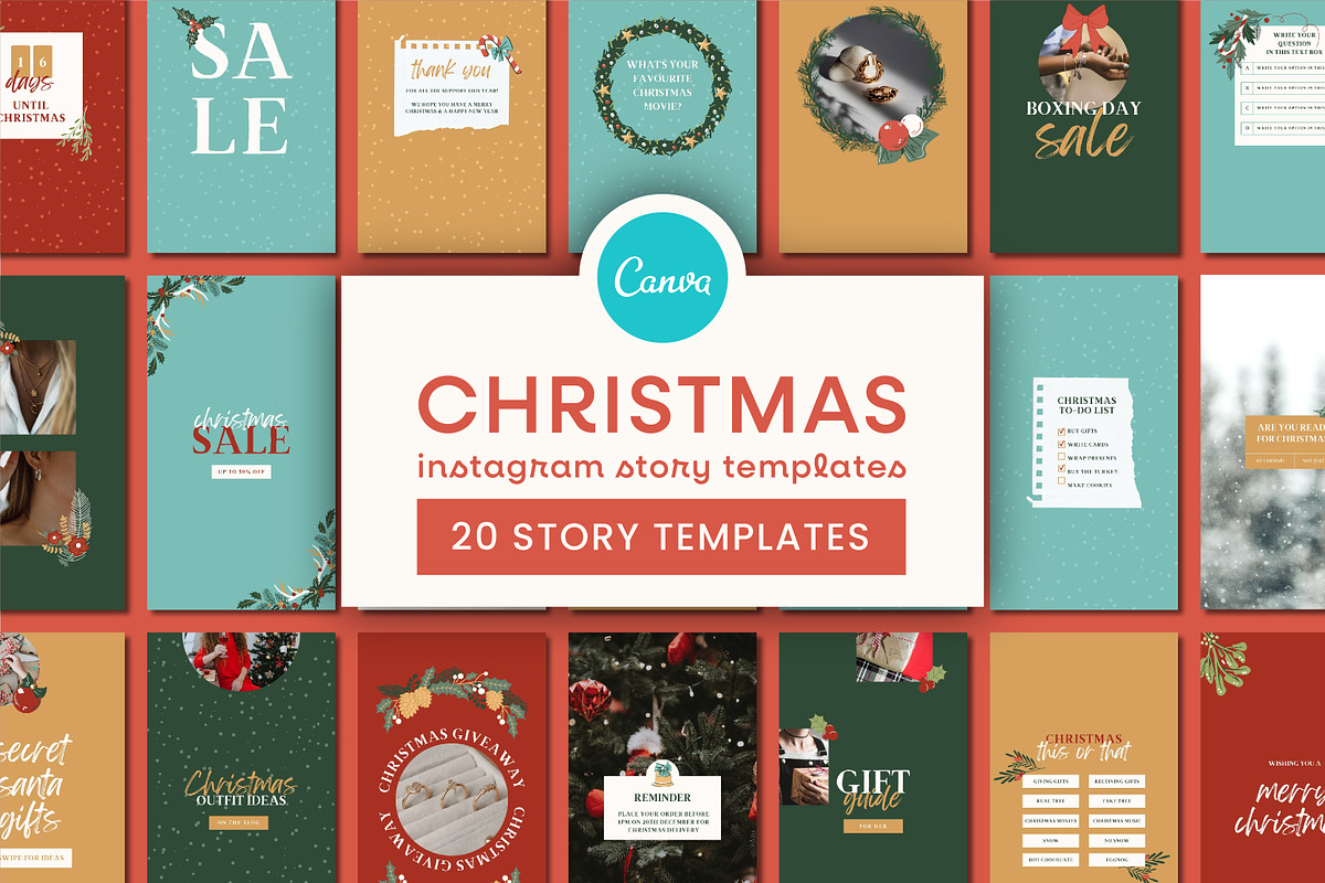 Christmas Instagram Stories, a Social Media Template by Templatez.Co (Photo 1 of 5)