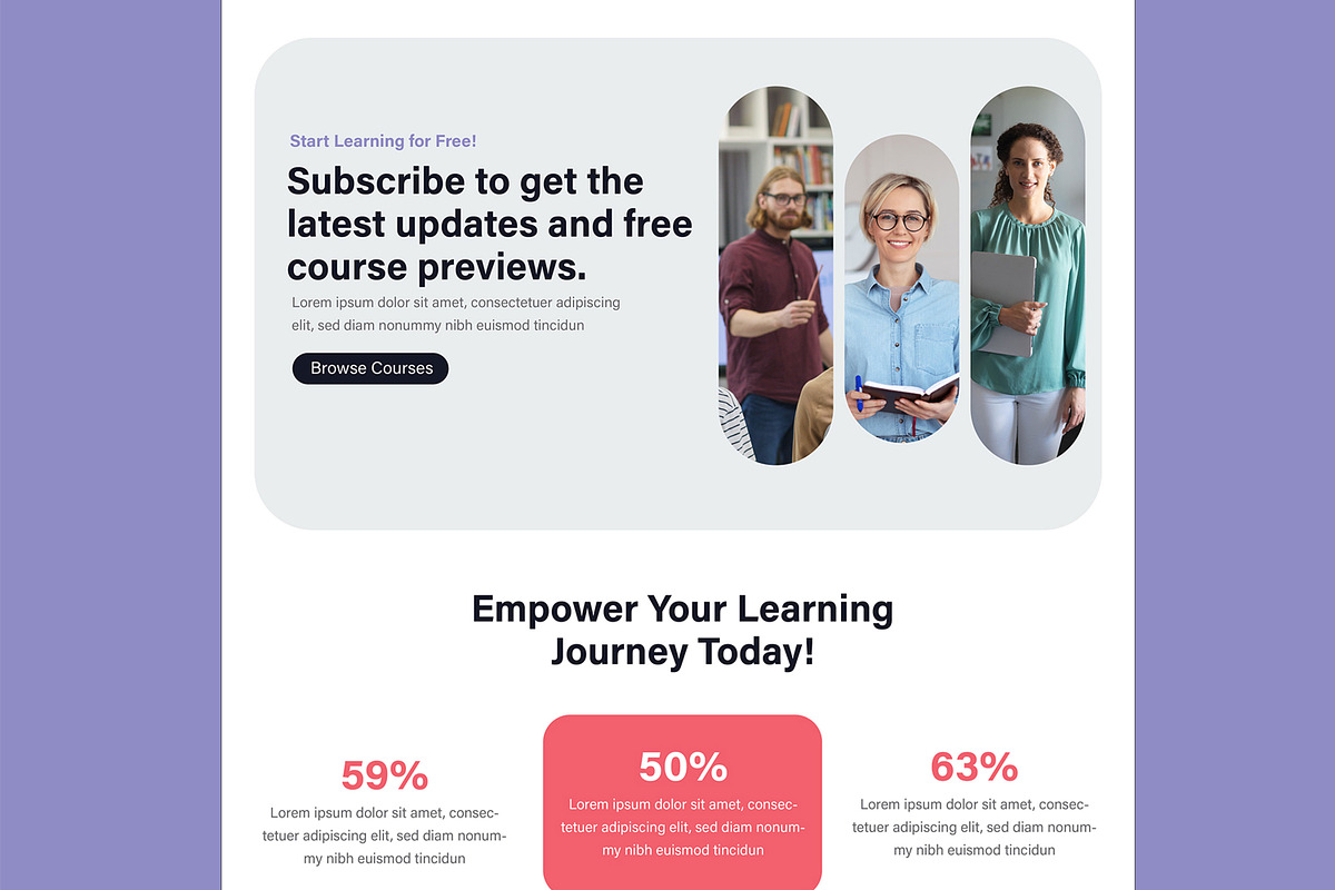 Educational Landing Page, a Landing Page Template by MightyDesign (Photo 5 of 10)